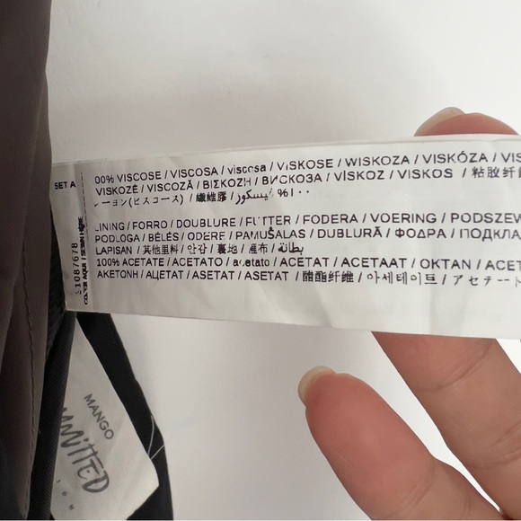 MANGO BLACK PALAZZO TROUSERS  size 4 - Picture 9 of 10